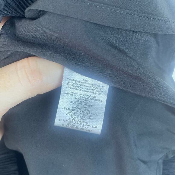 NWT Ciebon Black Halter Mini Dress Pleats Ruffled Hem SIZE Medium - Picture 2 of 8